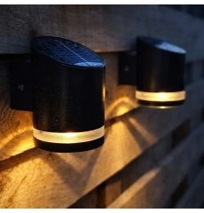 Duron Solar Wandlampe (schwarz) - 