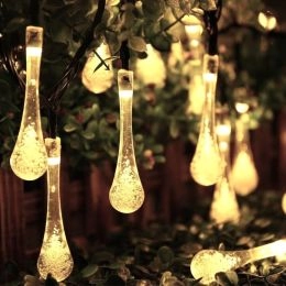 Aurora Solar Lichterkette mit 50 LEDs in Tropfenform - Angebote für Solar-Lichterketten